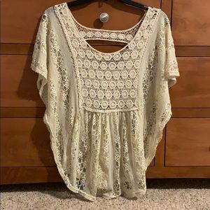 Lace crochet top